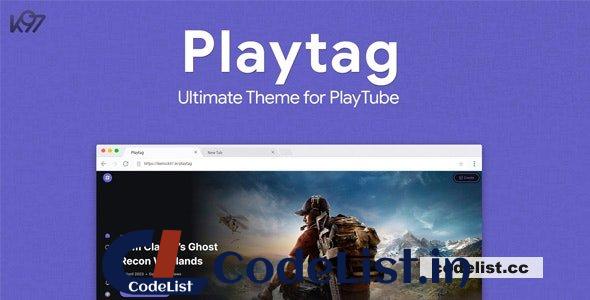 Playtag v1.0.6 – The Ultimate PlayTube Theme