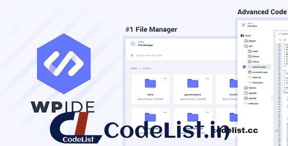 WPIDE Premium v3.4.9 – File Manager & Code Editor