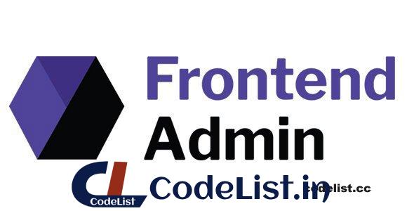 Frontend Admin Pro v3.23.9