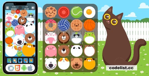 Premium Game – Animal Merge – HTML5 Game, Construct 3 v1.0