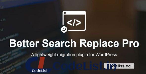 Better Search Replace Pro v1.4.8