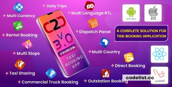 Cab2door v3.0 – Online Taxi Booking App Full Solution