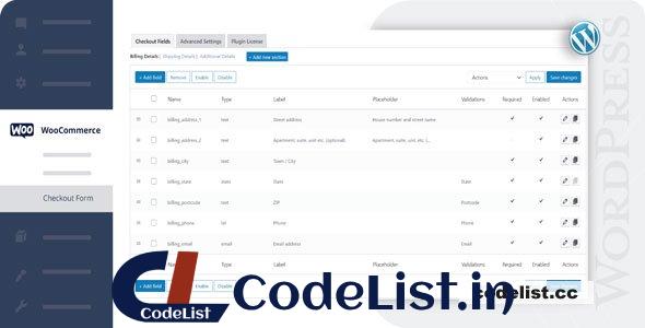 Checkout Field Editor for WooCommerce v3.6.2