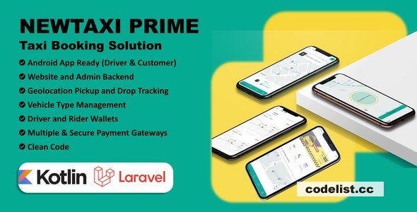 NewTaxi Prime v1.0 – Taxi App With Admin Panel