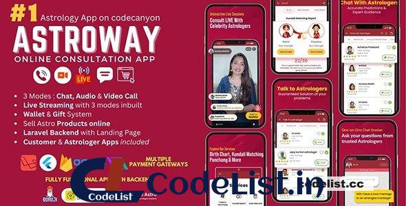 Astroway v1.6 – Astrology Consultation App with PHP Backend