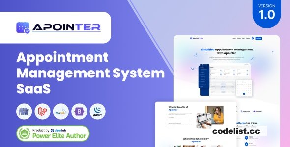 Apointer v1.0 – Appointment Management System SaaS – nulled