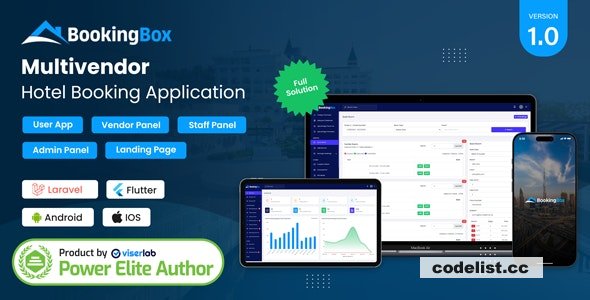 BookingBox v1.0 – Complete MultiVendor Hotel Booking Application SAAS – nulled