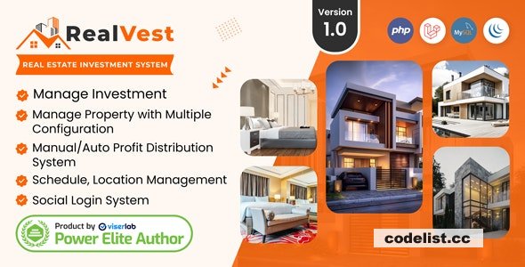 RealVest v1.0 – Real Estate Investment System – nulled