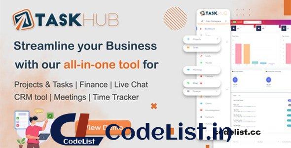 Taskhub v3.0.2 – Project Management, Finance, CRM Tool