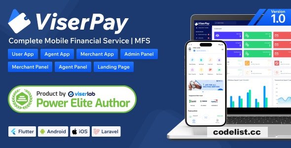 ViserPay v1.0 – Complete Mobile Financial Service – nulled