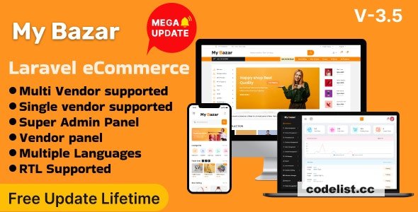 My Bazar v3.5 – Single & Multivendor Laravel eCommerce Platform