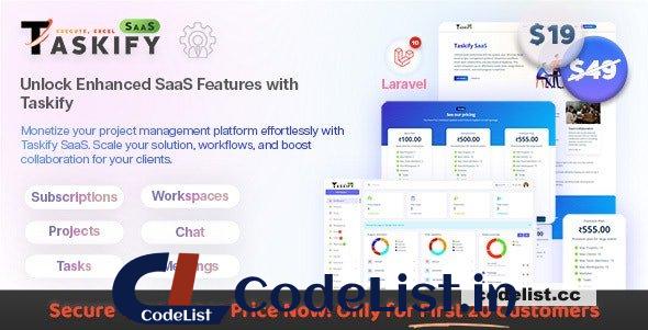 Taskify SaaS v1.0.5 – Project Management System in Laravel