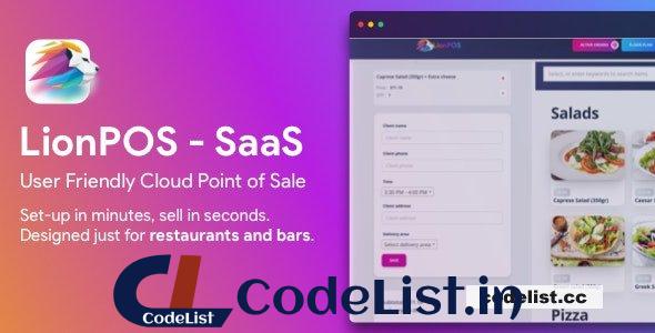 Lion POS v4.0.0 – SaaS Point Of Sale Script for Restaurants and Bars with floor plan