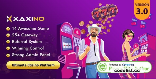 Xaxino v3.1 – Ultimate Casino Platform – nulled