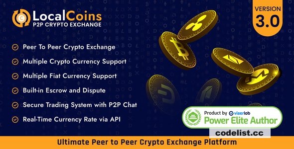 LocalCoins v3.0 – Ultimate Peer to Peer Crypto Exchange Platform – nulled