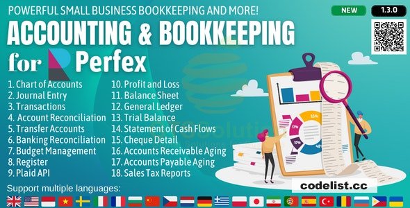 Accounting and Bookkeeping module for Perfex CRM v1.3.0