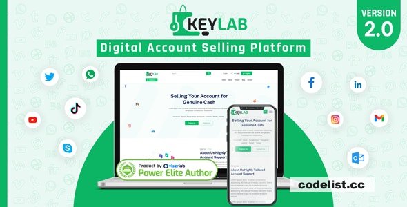 KeyLab v2.0 – Digital Account Selling Platform – nulled