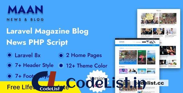 Maan News v4.0 – Laravel Magazine Blog & News PHP Script