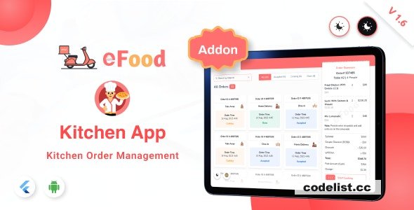 eFood – Kitchen/Chef App v1.6