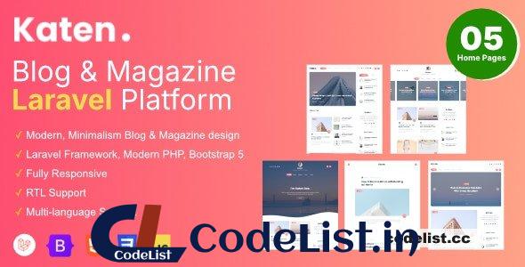 Katen v1.1.6 – Blog & Magazine Laravel Script