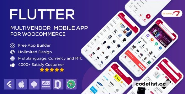 Flutter Multivendor Mobile app for WooCommerce v1.0.26