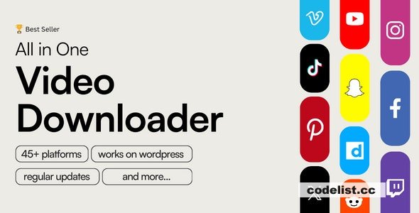 All in One Video Downloader Script v2.19.0 – nulled