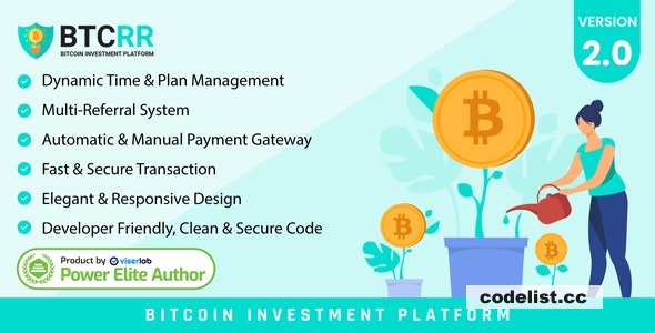 btcRR v2.0 – Bitcoin Investment Platform – nulled