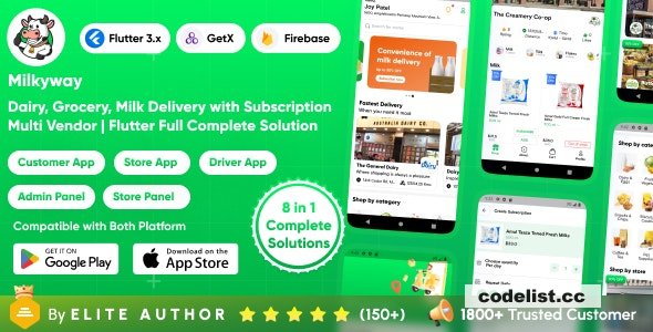 Milkyway v1.1 – Multi-Vendor Milk Subscription App