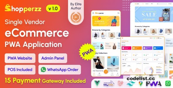 Shopperzz v1.1 – PWA eCommerce CMS with POS & WhatsApp Ordering – nulled