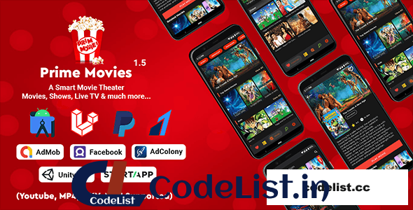 Prime Movies v1.5 – Watch Live TV, Shows, Movies with Premium Subscription Plan