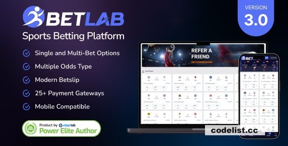 BetLab v3.0 – Sports Betting Platform – nulled