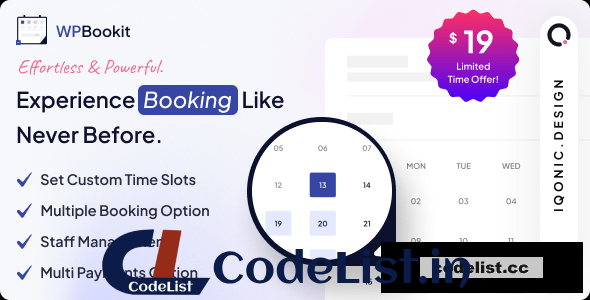 WPBookit v1.4.4 – Appointment Booking WordPress Plugin