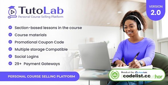 TutoLab v2.0 – Personal Course Selling Platform – nulled