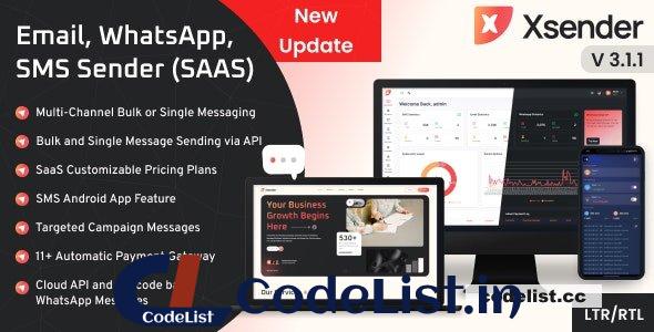 XSender v3.2.0 – Bulk Email, SMS and WhatsApp Messaging Application – nulled