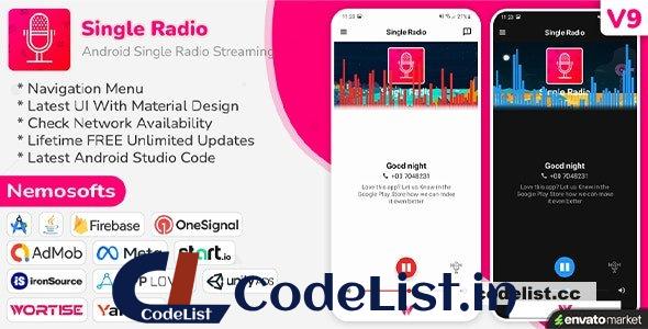 Android Radio v9.0 – Single Radio Streaming App