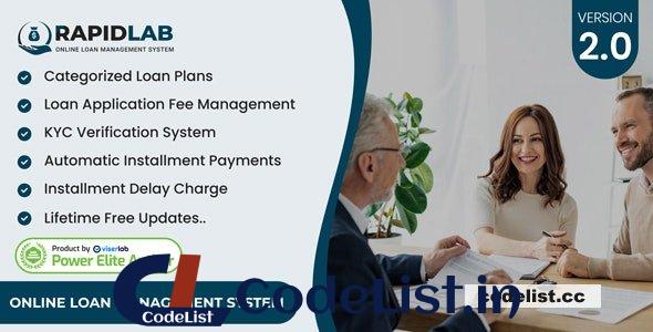 RapidLab v2.0 – Online Loan Management System – nulled