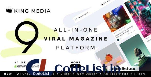 King Media v9.1 – Viral News Video Magazine – nulled