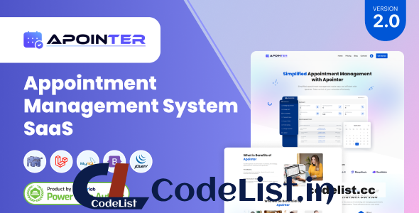 Apointer v2.0 – Appointment Management System SaaS – nulled