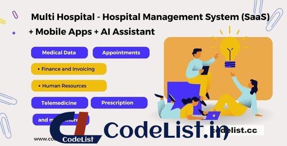 Multi Hospital v5.6 – Hospital Management System (SaaS) + Mobile Apps