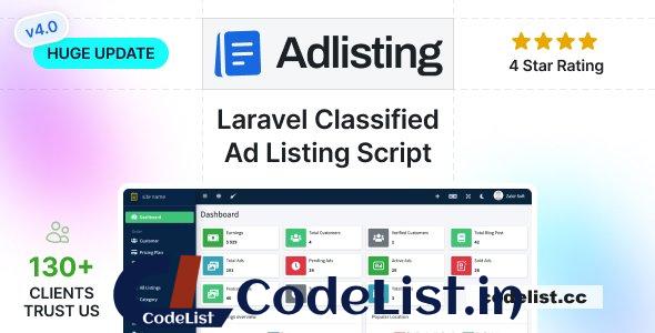 Adlisting v4.18.0 – Buy Sell Classified Ads Marketplace Laravel Script