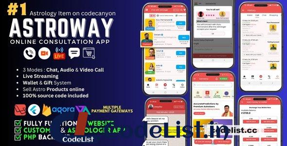 Astroway v2.1.3 – Astrology Consultations, Chat, Audio/Video Calls, Live Streaming