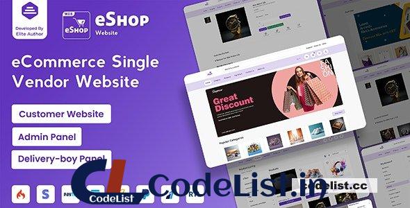 eShop Web v4.4.0 – eCommerce Single Vendor Website – nulled