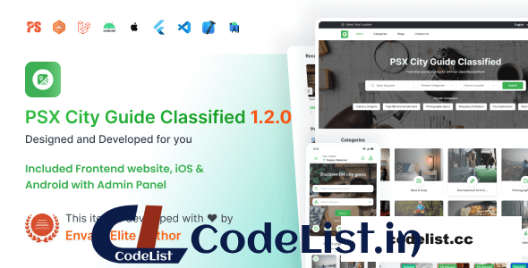 City Guide v1.2.0 – Complete Directory Listing Platform (Frontend, Mobile App with Admin Panel)