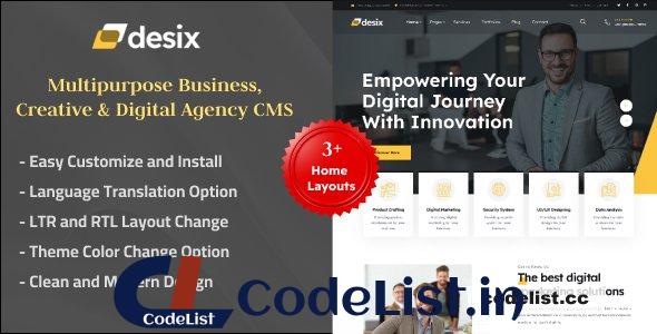 Desix v2.1 – Multipurpose Business, Creative & Digital Agency CMS