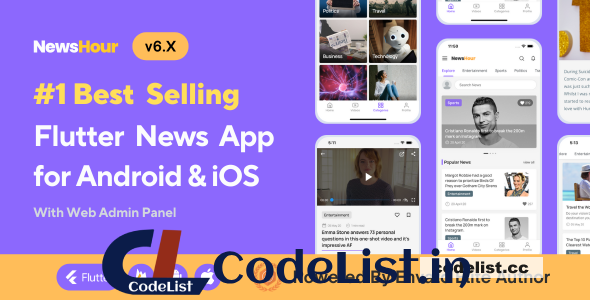 News Hour v6.0.1 – Flutter News App for Android & iOS with Admin Panel