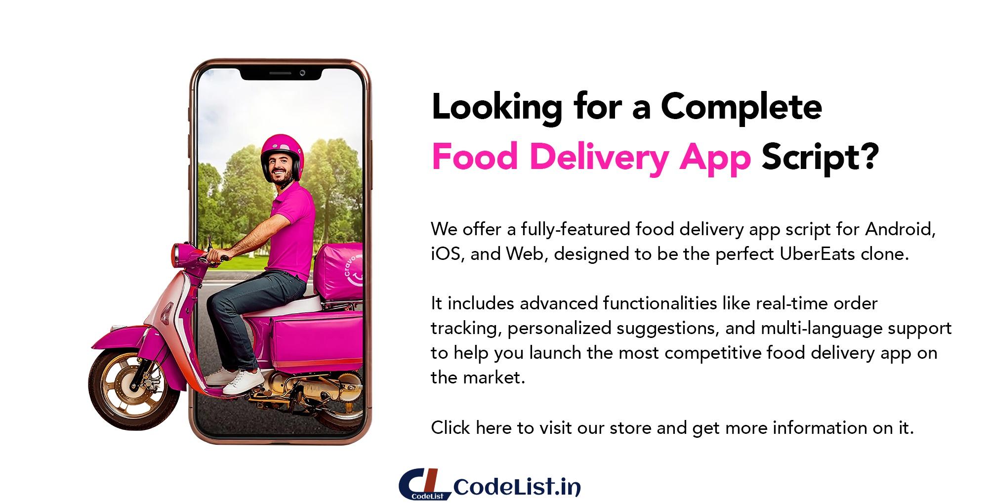 Cravo – Ultimate Food Delivery App Template