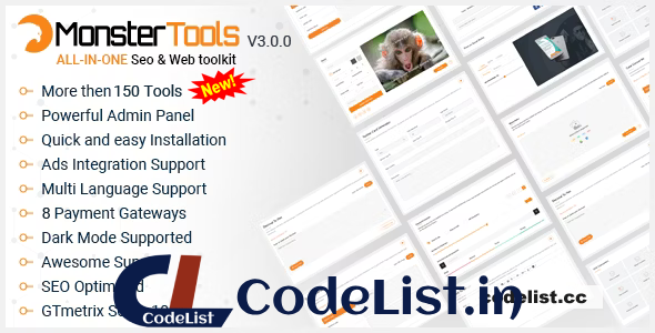 MonsterTools v3.0.0 – The All-in-One SEO & Web Toolkit, like a Swiss Army Knife – nulled