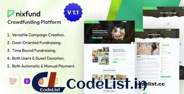 PnixFund v1.1 – Crowdfunding Platform – nulled