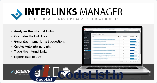 Interlinks Manager plugin for WordPress