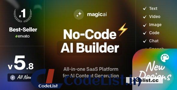 MagicAI v6.5.2 – OpenAI Content, Text, Image, Video, Chat, Voice, and Code Generator as SaaS